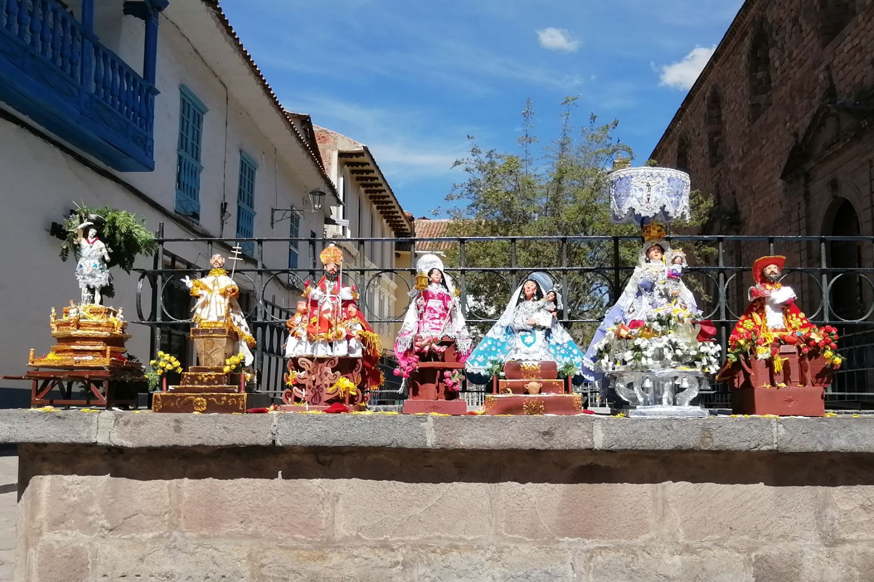 On the day of Corpus Christi, the main square of Cusco