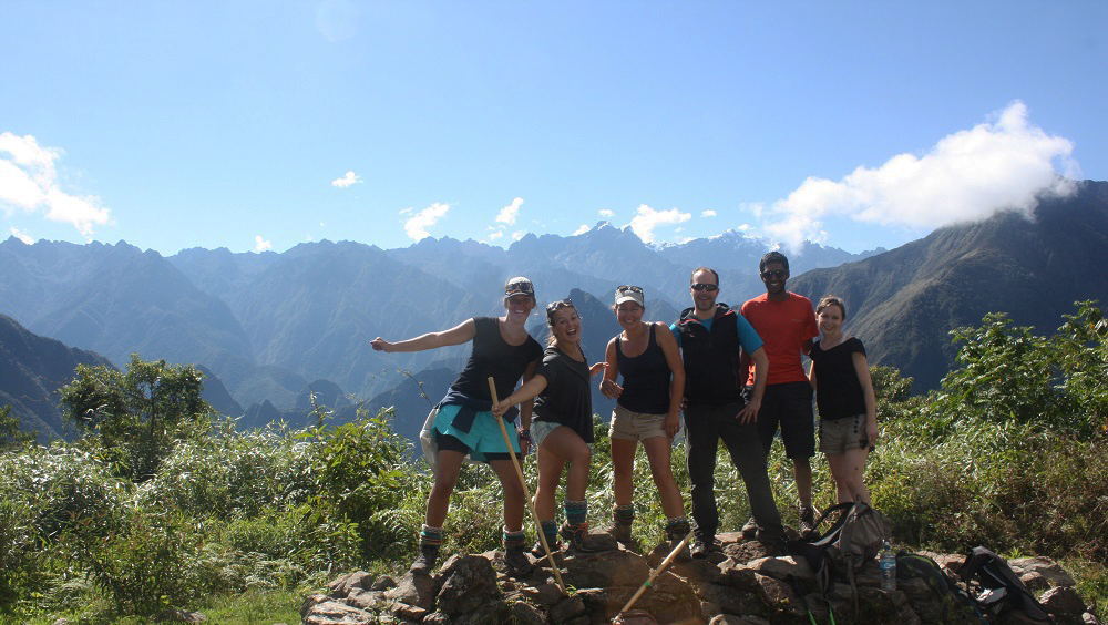 Llactapata Viewpoint on the Salkantay Trek to Machu Picchu